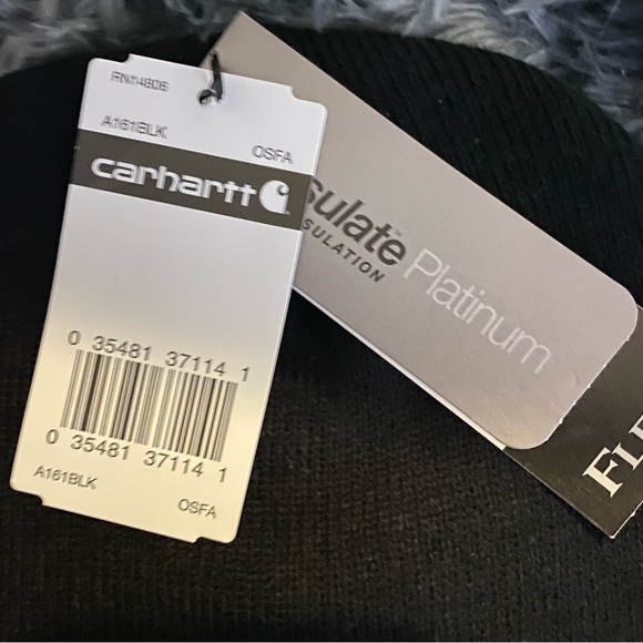 NWT Carhartt Thinsulate Platinum Insulated Face Mask Black Men’s OS Ski Mask - Picture 3 of 8